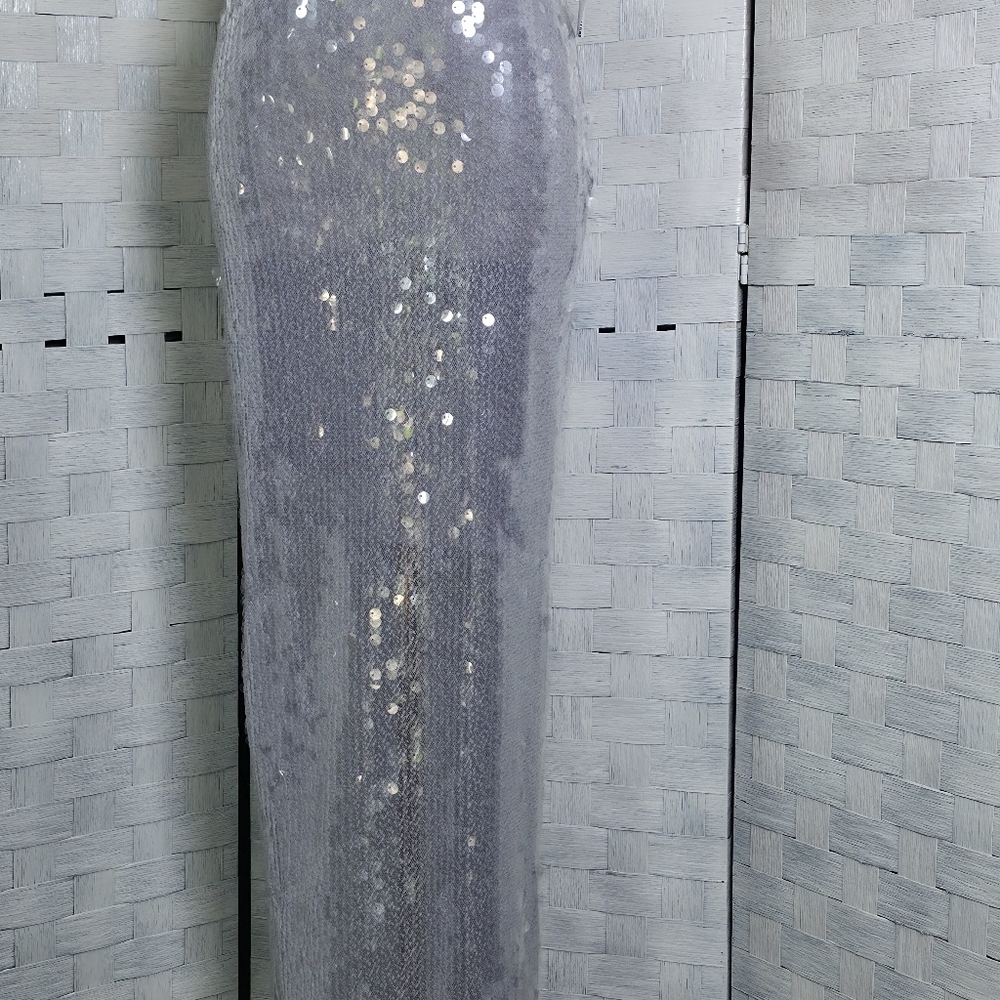 Zara Silver Maxi Skirt - Picture 6 of 10